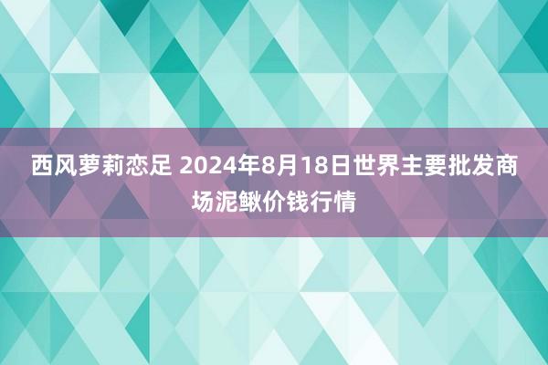 西风萝莉恋足 2024年8月18日世界主要批发商场泥鳅价钱行情