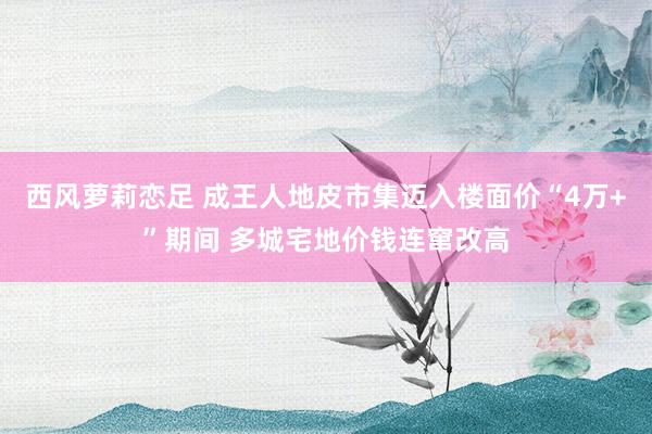 西风萝莉恋足 成王人地皮市集迈入楼面价“4万+”期间 多城宅地价钱连窜改高