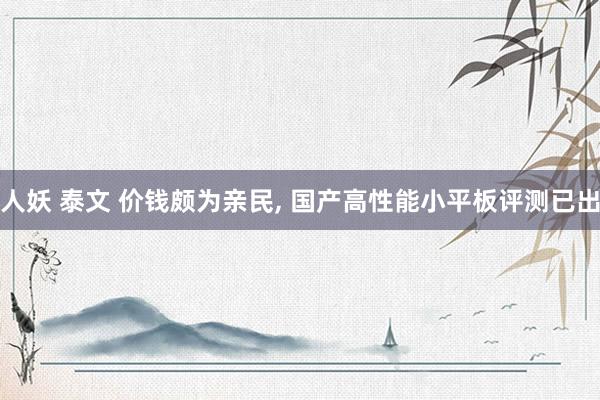 人妖 泰文 价钱颇为亲民， 国产高性能小平板评测已出