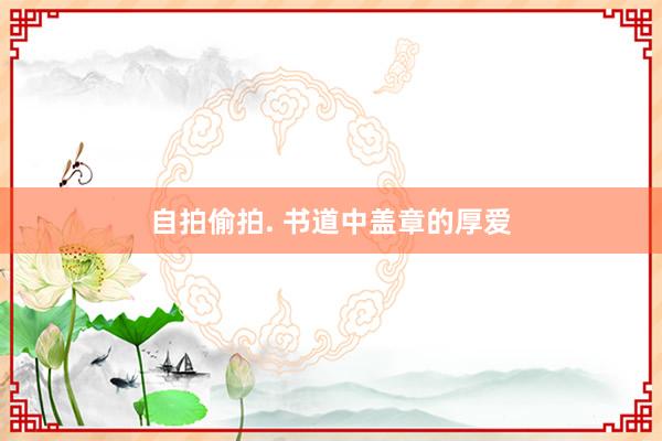 自拍偷拍. 书道中盖章的厚爱